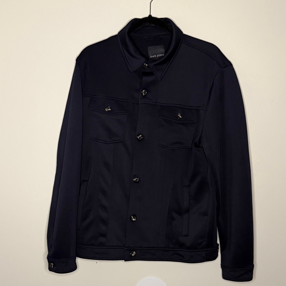 Men's Navy Shirt Jacket